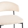 Walker Edison Modern Curved Back Counter Stool Filled Foam, Set