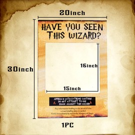 JeVenis Have You Seen This Wizard Photo Booth Prop Magician Photo Booth Props Wizard Birthday Decoration Wizard Garland