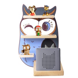 Owl Wooden Shelf for Tonie Box and Tonies, Music Box Shelf Wall Shelf Storage for Tonies Figurines Nursery Decoration Teen Children