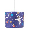Space Rocket Design Easy Fit Light Shade, Blue Space Ceiling