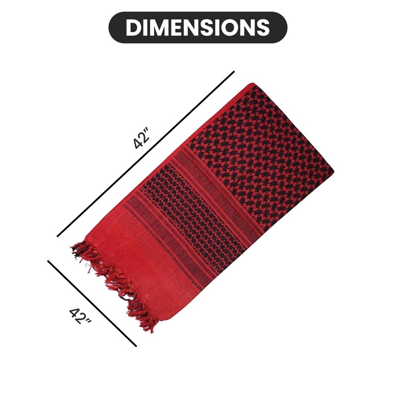 100% COTTON SHEMAGH - Multi - One size