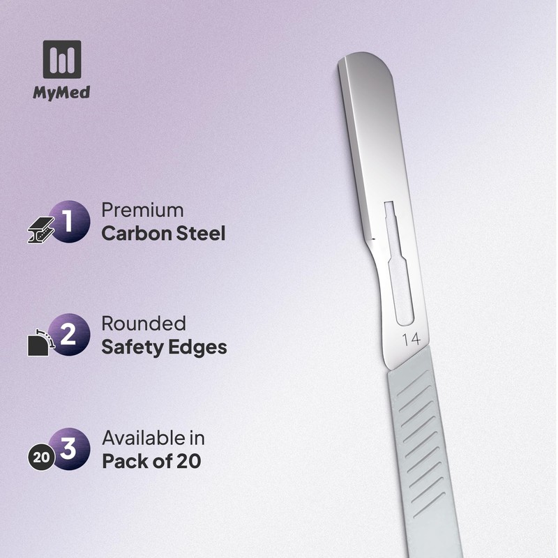 MyMed 14R Dermaplaning Razors - Pack of 20 Dermaplane Razor