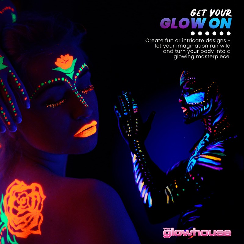 The Glowhouse UV Neon Face Paint and Body Paint Stick
