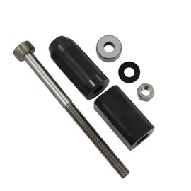 QGHAUC 9U-6891 Injector Sleeve Cup Remover Installer Tool Set Compatible with CAT Caterpillar C10 C12 C15 C-16 C-18 and 3406E Engines Heavy Duty Steel 4K-0367 128-7889 9U-7258 5P-8247(6 PCS)