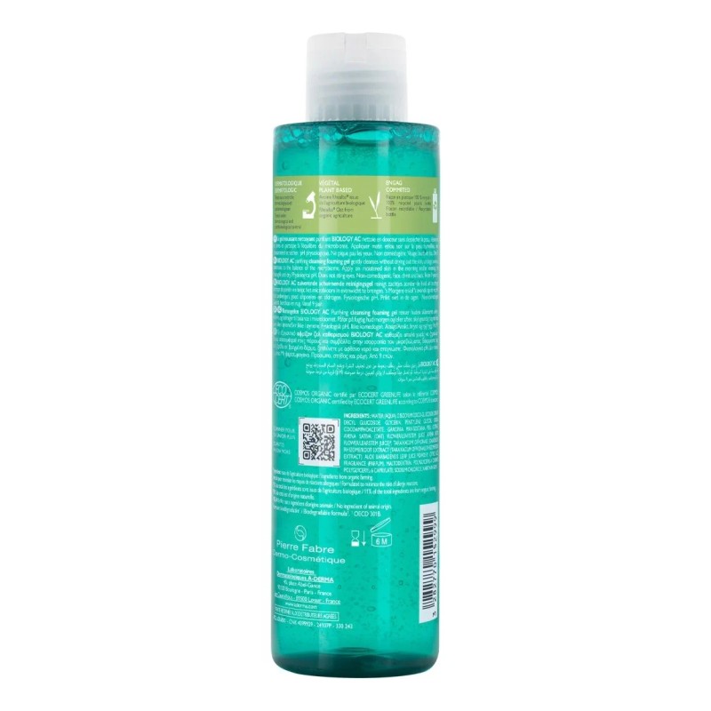 Aderma Biology Ac Gel Espumoso Purificante 200ml