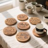 50Pcs Christian Coasters Bulk for Drinks with Bible Verses 4"