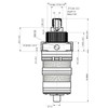 Vernet VT30-001 Thermostatic Cartridge