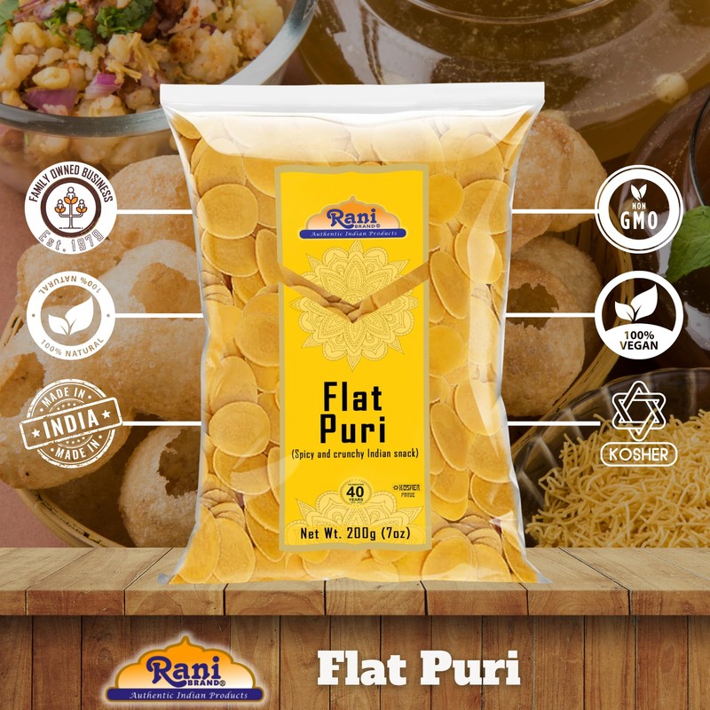 Rani Pani Puri Coins 7oz (200g) 80-85 Coins ~ Uncooked,