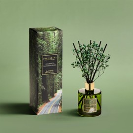 COCORRÍNA Reed Diffuser - Redwood National Park 6.7 Fl.oz Reed Diffuser Set with 8 Sticks & Preserved Baby's Breath, Reed Diffuser for Home Bathroom Shelf Decor
