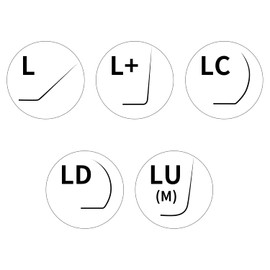 ANNAFRIS L/L+/LC/LD/LU(M) Curl Individual Eyelash Extension Natural Synthetic Mink Matte Black False Lashes Extension Faux Cils Maquillage (LU Curl, 0.10 8-15mm Mix)