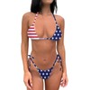 Conjunto de bikini de tanga para mujer, traje de baño