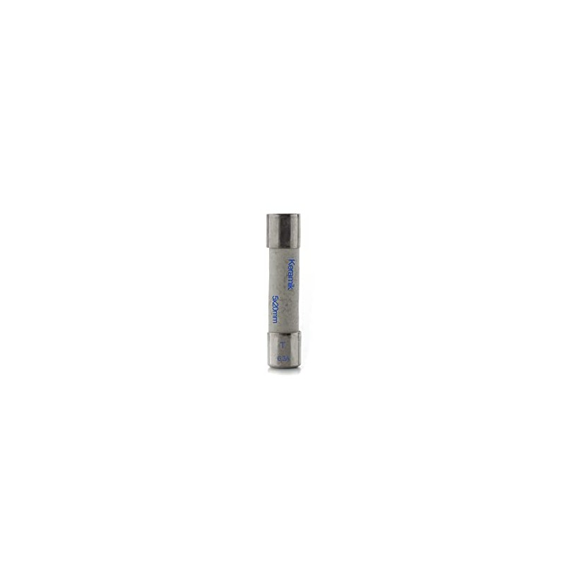 Pack of 10 Ceramic Fuses 6.3 A Slow 5 x