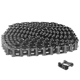 Blütezeit 08B Roller Chain 1pc for Automatic Sliding Gate Openers, 10ft Metric Standard Chain (1/2" Pitch) with 1 Connecting Link, Extension Chains Compatible with ME-GO-600 Gate Motor Series