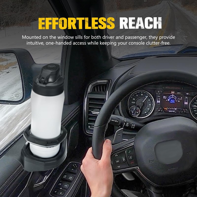 BUNKER INDUST Window Cup Holder Compatible with 2019 2020 2021