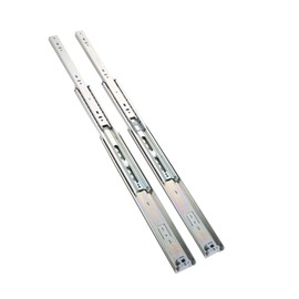 MACHSWON 1 Pair Heavy Industrial Slides 51mm Wide Heavy Duty Slide 300mm 3-Section Mechanical Equipment Slide Rails 12 Inch Galvanized Silver