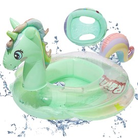 Capgoost Baby Swimming Ring, Inflatable Swimming Ring, Unicorn, Baby Swimming Aid, Pool Swimming Hoop, Baby Floating, Baby Swimming Ring, Swimming Trainer, Swimming Float, Children for Babies from