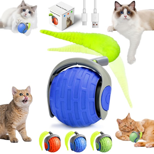 2025 New Interactive Cat Ball Toy for Indoor Cats Rotating