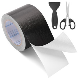 Zhaoyao RV Awning Repair Tape, 3in x 82FT Tarp Repair Tape Tenacious Tape Made of Fiberglass and Aluminum Foil Tent Canvas with 1 Scissors and 1 Scraper(Black)