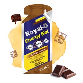 Royal-D Energy Gels for Running - Energy Gel, Running Gels, Sports Gels for Runners, Energy Gel for Cycling, Energy Gel for Running - Cocoa Flavor (1.4 Oz Packet, 20 Count)
