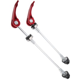 CHICIRIS Quick Release Skewer, 145/185mm 2pcs Road Mountain Bicycle Quick Release Skewers Bike Front Rear Skewer(red) Bicycles and accessories