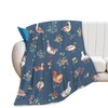 Chicken Blanket Soft Warm Cozy Mallard Duck Throw Blankets for