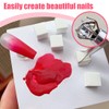 XPEX 100 Pack Nail Sponges, Nail Art Sponge Brush, Sponge