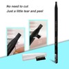 Pack of 6 Colourful Peel-Off Eyebrow Pencil with Brush Tattoo