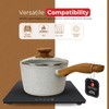 SALFORD 1.8 Quarts Aluminum Saucepan with Glass Lid – Nonstick