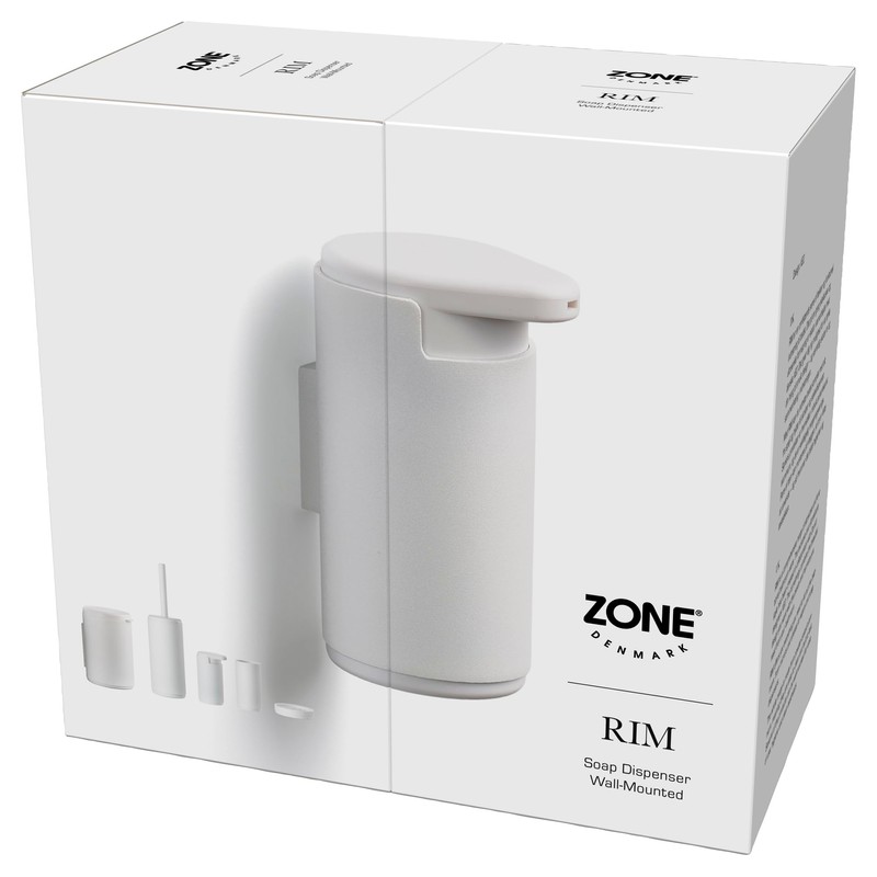 Zone Denmark Rim Wall Mounted Soap Dispenser Diameter 8.5 cm
