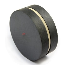 Ceramic Disc Magnets C8 Dia 3X0.5" Hard Ferrite Magnets 4-Count for Magnetic Therapy, Science, Education & Therapeutic Magnet