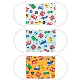 Skater MSKG0 Gauze Mask for Toddlers & Babies, Ages 2 - 4 Years, 3 Masks, Antibacterial, Design: Tomica 20, 3.5 x 2.6 inches (8.8 x 6.5 cm)