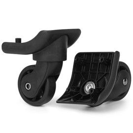 Luggage Wheels Replacement Kit, Suitcase Rubber Plastic Repair Wheel Set, Spinner 360 Degree Casters for Travel, Pack of 2