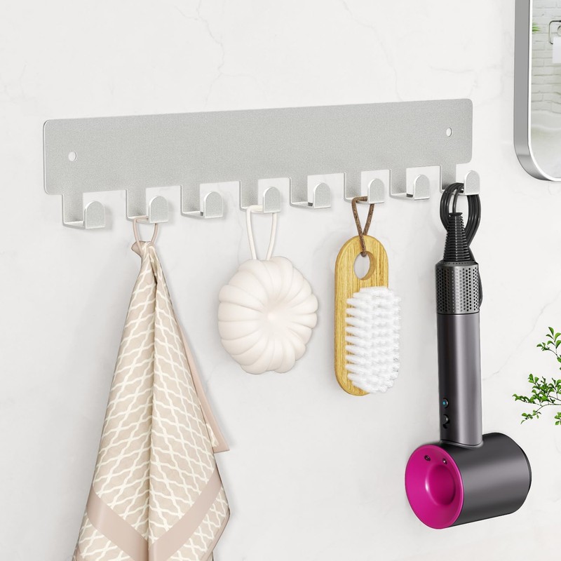 pickpiff Sliver Key Holder for Wall Adhesive, Key Hooks with