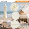 wiipara Parasol Replacement Cover 2 m 2.5 m 2.7 m