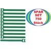 750 x Velcro Cable Ties 150 x 22 mm Green