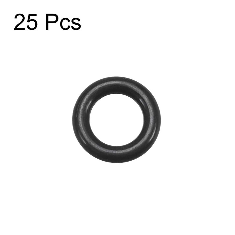 sourcing map Fluorine Rubber O Rings, 5mm OD, 3mm Inner