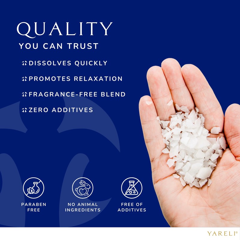 Yareli Magnesium Flakes, 15lb, Dead Sea Bath & Foot Soak,