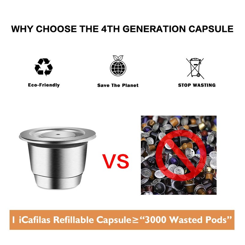 New Upgraded Reusable Coffee Capsule For Nespresso Stainless Steel Coffee