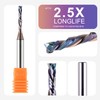 SpeTool 1/8 Inch Spiral Router Bits Up Down Compression Bit