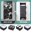 Bosuelife 6-Shelves Hanging Closet Organizer with 5 Different Drawers, Foldable