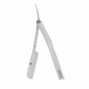 L3VEL3™ Milly Clutch Razor Holder - Frost White Stainless Stainless