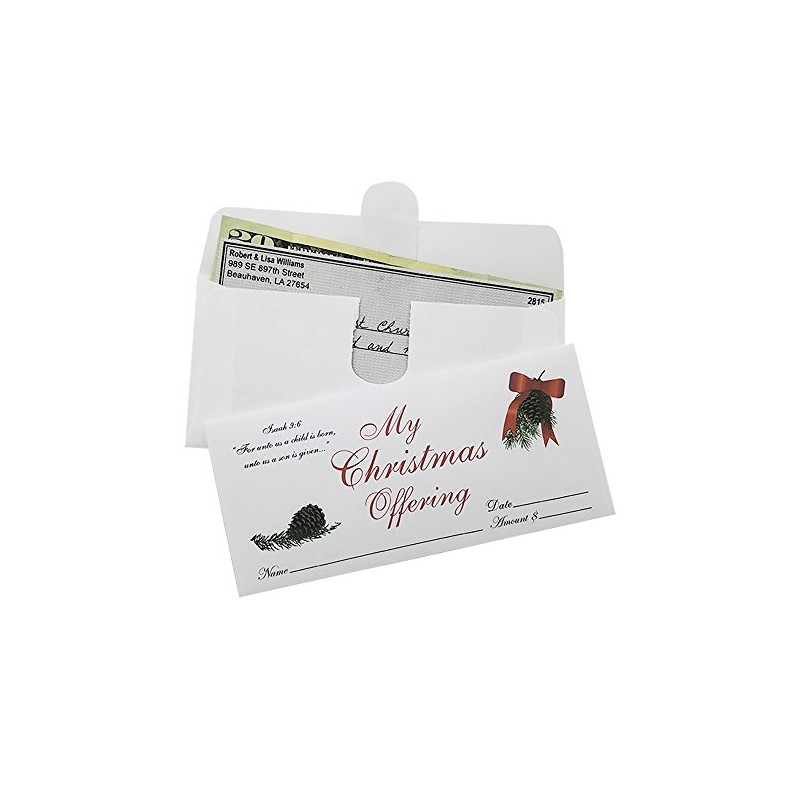 My Christmas Offering - Christmas Tithe/Donation Envelopes - Pine Cone