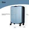 WESTEND 21 Inch Collapsible Carry On Luggage with Spinner Wheels,