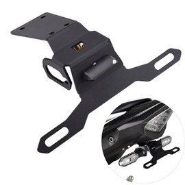 HRuizq Motorcycle Fender Eliminator Light License Plate Bracket License Plate Holder Fit for CBR500R CB500F CBR400R CB400F(19-24) Tail Tidy, Compatible with Original turn signal (Black)
