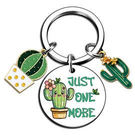 Iweca Plant Gifts For Plant Lovers Gardening Gifts For Women Plants Lady Gift For Gardeners Just One More Keychain For Birthday Cute Cactus Decor Green Gardening Stuff