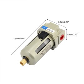 Oil Water Separator Oil Water Filter Air Filter PC Air Filter 1pc 1/4" PC Air Oil Water Separator Filter Replacement 1500L / Min 1.0MPa 1/4" Port