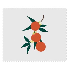 Azeeda 2 x 'Orangen und Blüten ' Mikrofaser-Objektiv- / Brillenreinigungstücher (LC00027338)