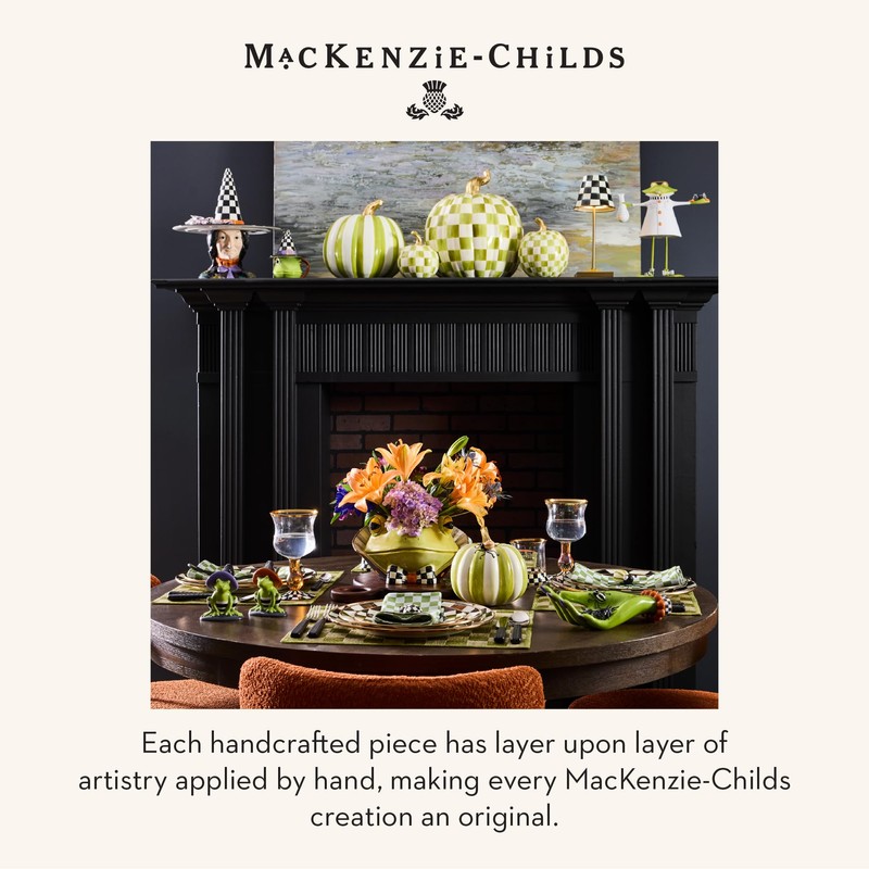 MACKENZIE-CHILDS Ceramic Trinket Tray, Unique Tray for Room Decor, Greta
