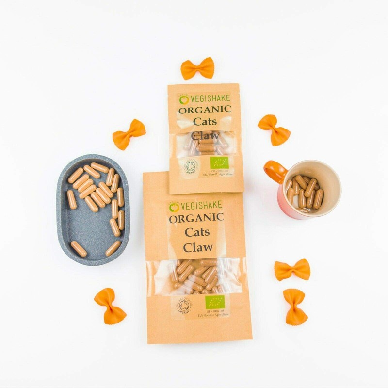 Organic Cats Claw HPMC Capsules 800mg Inflammation Gastrointestinal Digestion Vegan