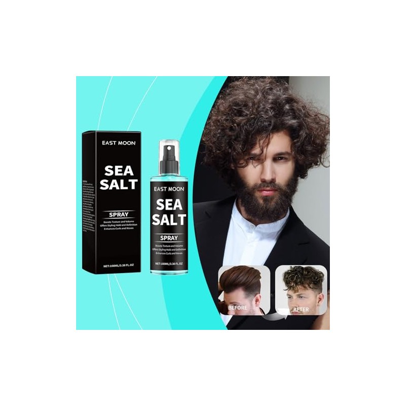 Spray Volume Maximizer, Spray de sal marina para el cabello,